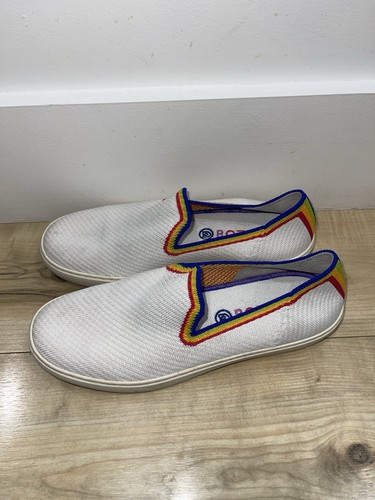 Rothy's The Slip On Women’s Size 8 Limited Edition Rainbow Sneakers Flats Pride - Picture 3 of 6