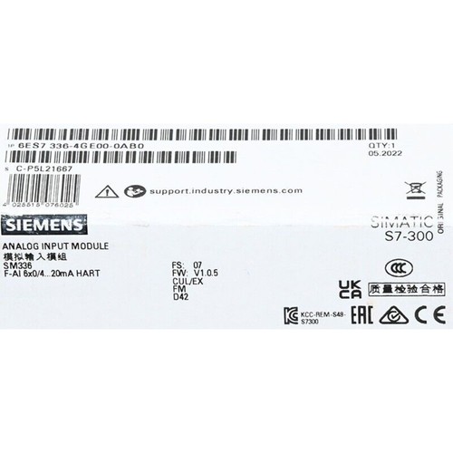 Siemens Simatic S7 SM 336 6ES7336-4GE00-0AB0 6ES7 336-4GE00-0AB0 New sealed - Picture 2 of 3