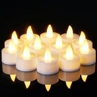 6-9 Flameless LED Candle Creative wishing Led Tea Light Warm White Flameless