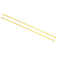 1/12x1/4x12" H59 Brass Flat Bar, 2 Pcs Solid Flat Mill Stock, Brass