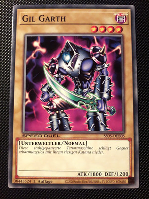 Yu-Gi-Oh! Gil Garth, SS05-DEB05, Common, 1st Edition, German, Near Mint