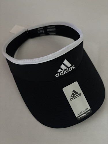New! Adidas Aeroready Women’s Match Visor One Size Black Color - Picture 7 of 7