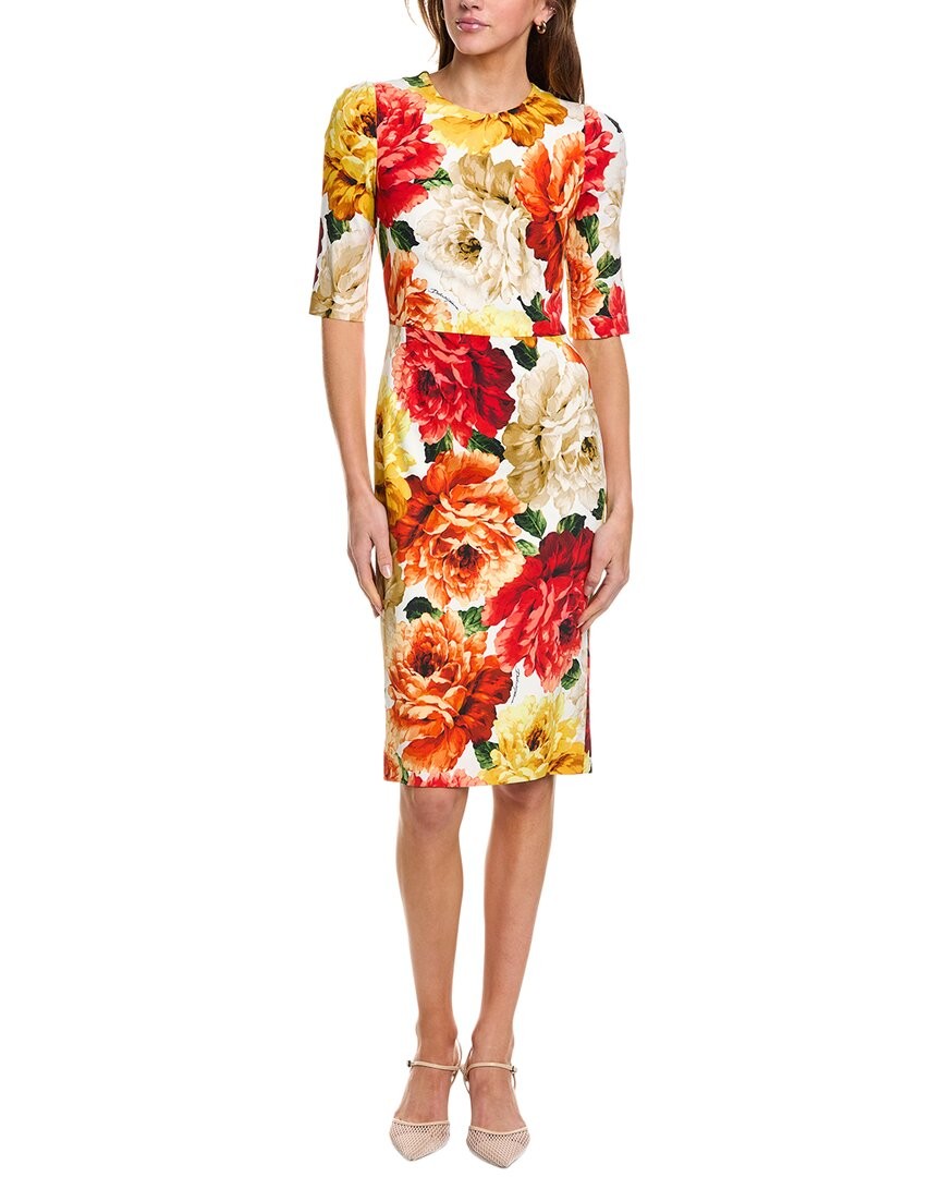 Платье-футляр Dolce & Gabbana женское желтое 40