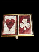 Vintage Congress Playing Cards Dual Sets In Original Box
