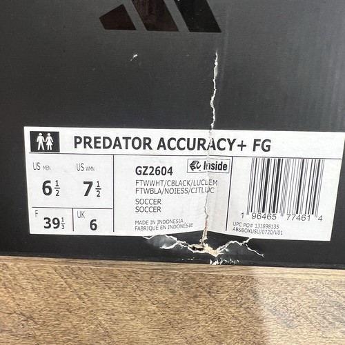 Adidas Predator Accuracy + FG Crazyrush Pack GZ2604 Men’s Size 6.5 = Wmns 7.5 - Picture 10 of 10