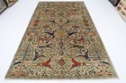7 x 10 ft Oriental GrayArea Rug Afghan Hand Knotted Veg dye Wool Living Room Rug