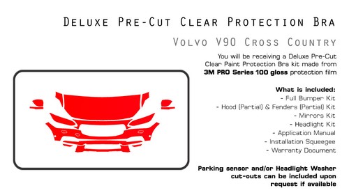 Volvo V90 Cross Country 17-2020 3M PRO PreCut Paint Protection Clear Bra PPF Kit - Picture 5 of 6