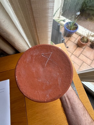 Sehr schöne große Terrakotta Vintage 2L 3,5 Pt Kanne - Bild 5 von 6