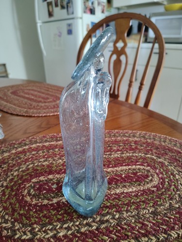 Mundgeblasene Kunst Glas Jungfrau Maria Figur Statue 8 cm groß - Bild 2 von 6