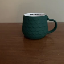 Starbucks 2025 Holiday Mermaid Tail Green Mug 14oz