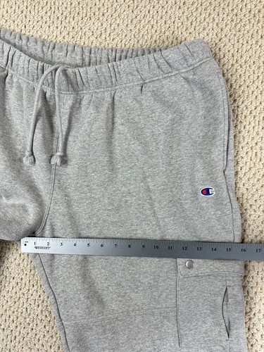 Champion Sweatpants Mens 2XL Gray Reverse Weave Heavyweight Cargo Baggy Wide-Leg - Picture 9 of 14