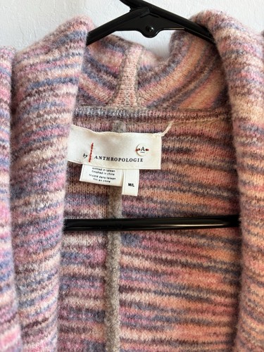 Anthropologie Hygge reversible Wool Cardigan Size M/L In Beige In Multicolor - Picture 2 of 10
