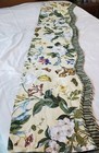 Williamsburg Valance 76x17 Magnolia Floral Butterfly Print 100% Cotton Layered
