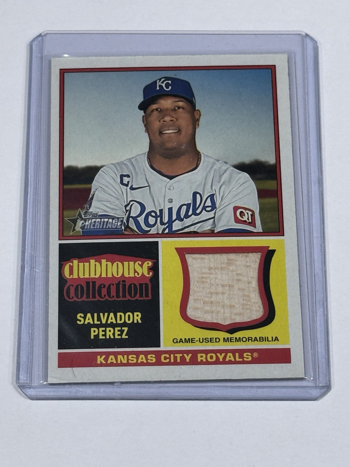 2025 Topps Heritage Salvador Perez Clubhouse Collection Relics Royals #CCR-SP