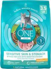 Sensitive Skin & Stomach Dry Cat Food - 3.5 Lb. Bag 4.70 per pound