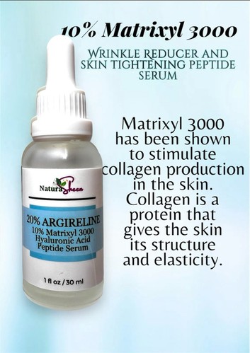 WRINKLE MIRACLE. 20% ARGIRELINE MATRIXYL 3000 VITAMIN C HYALURONIC ACID SERUM - Picture 5 of 16