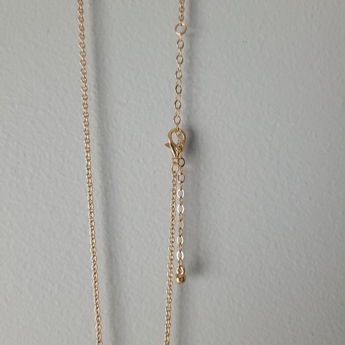 Lange Quaste Faux Rosa Jem Anhänger Statement Halskette verstellbar 31" + Gold Farbe - Bild 5 von 5