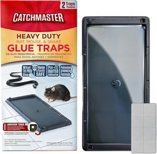 Rat & Mouse Glue Traps with Sticky Putty 2Pk, Large Bulk Glue Board, Rat & Mouse