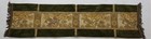 Antique French Floral Handwoven Velvet Border Tapestry Runner 100x27cms