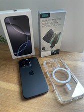 Apple iPhone 16 Pro Titanium Black, 128GB, Unlocked, Grade A+++. Plus Extras