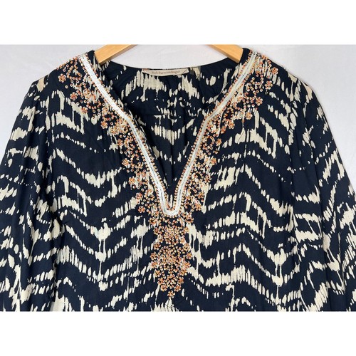 Weiche Umrandung Akita Perlen Tunika Top Damen Größe PS Petite Small Bohemian - Bild 2 von 11