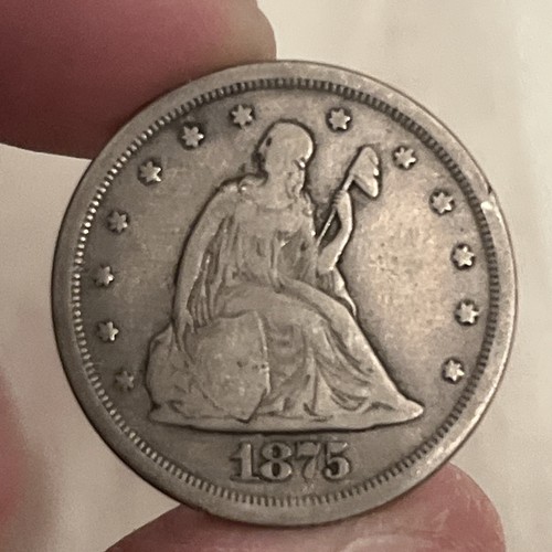 1875 S 20 Cent Piece B06 - Picture 2 of 6