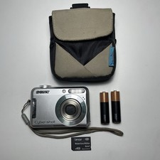 Sony Cybershot DSC-S650 7.2MP Digital Camera Tested  4GB Memory Card, Case