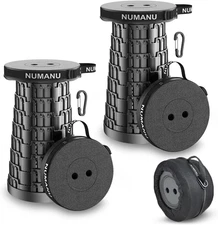 NUMANU 2025 Upgraded Collapsible Stool, 2.5"-18" Max 620Lb Portable Folding Stoo