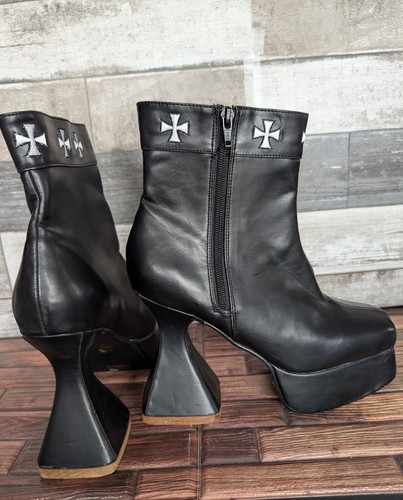 Demonia Vintage Platform Boots Style Witch-105 Goth Discontinued Size 9 Rare - Bild 22 von 24