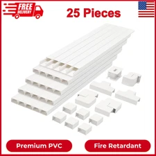 Cord Cover Raceway Kit 392.5 Inch Paintable Cable Concealer Wire Hider For Wall