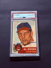 Al Rosen Signed Autograph 1953 Topps #135 PSA DNA