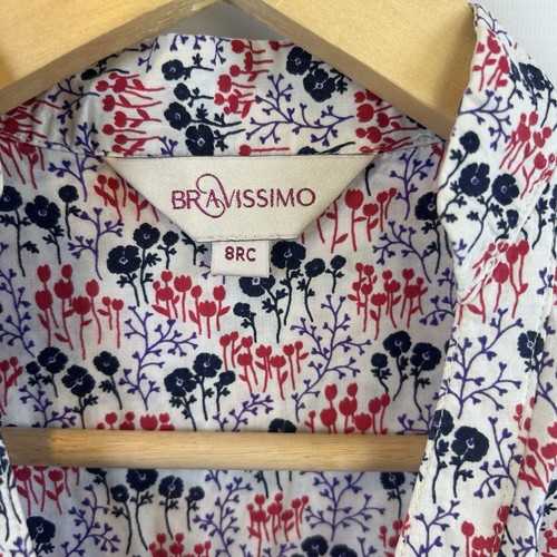 Bravissimo Floral Peplum Blouse UK 8RC – 3/4 Sleeve – Vintage Inspired Cottage - Picture 3 of 9