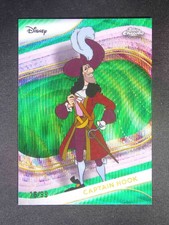2025 Topps Chrome Disney Captain Hook #150 Green Wave /99