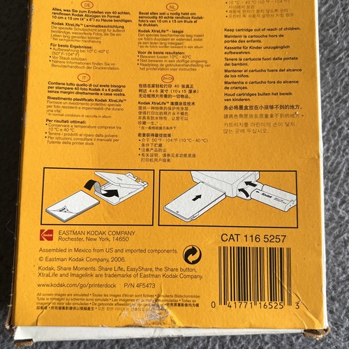 Kodak PG-100 Kit Cartuccia a Colori e Carta Fotografica per Stampanti 35 Fogli - Foto 6 di 9