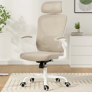 Home Office Desk Chair Mesh High Back Lumbar Support Arm HeadRest Recline Swivel