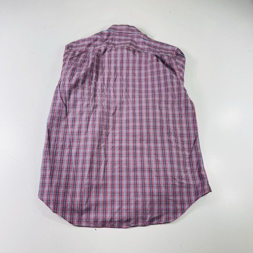 Vineyard Vines Collegiate Hemd Langarm Blau Rosa Kariert Herren Größe M - Bild 7 von 7