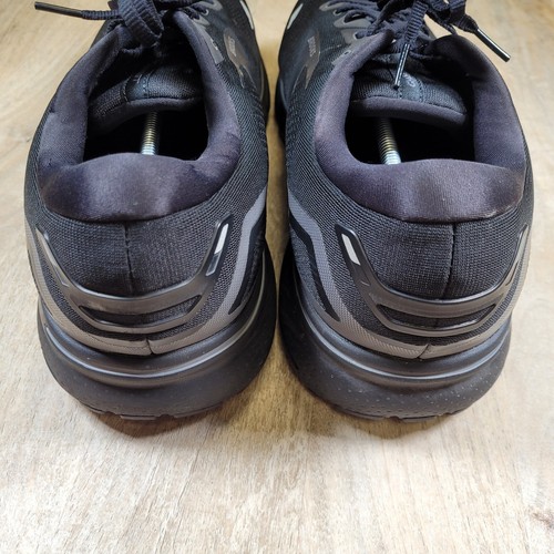 Size 15 - Brooks Ghost 15 4E Wide All Black Running Shoes Athletic Lock Laces - Picture 7 of 13