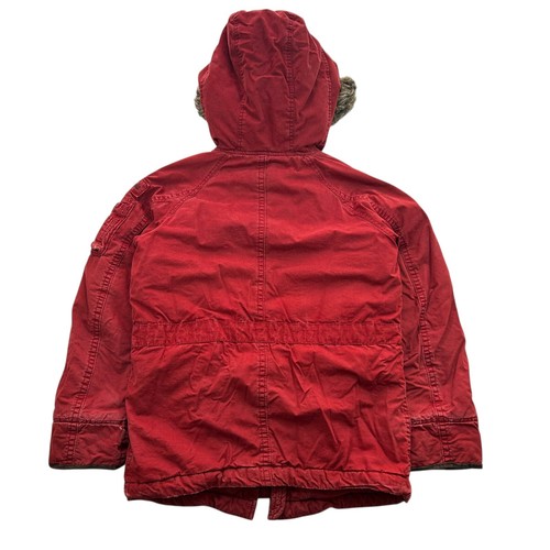 Vintage Abercrombie & Fitch Men's Size MED Mt. Washington Jacket Parka Faux Fur - Picture 2 of 6