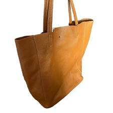 Vera Pelle Brown Soft Leather Purse Shoulder Bag Made in Italy