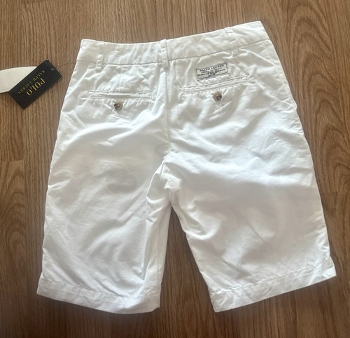 Polo Ralph Lauren Shorts Boys Sz 10 Chino White Casual - Picture 2 of 3