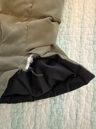 Chaleco de plumón Timberland para hombre grande marrón acolchado relleno cálido talla mediana - Imagen 3 de 7
