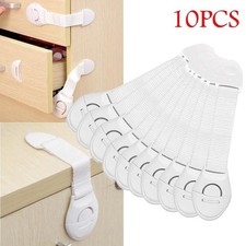 10pcs Child Safety Cabinet Locks, Baby Proof Drawer  Door Protectors, Plastic L