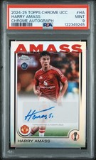 2024-25 Topps Chrome UCC Soccer Harry Amass Refractor RC Auto PSA 9