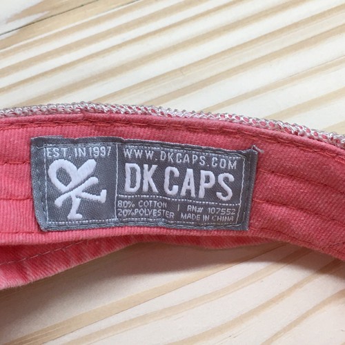 Stay Salty DK Caps Visor Hat Womens Pink One Size Curved Brim Embroidered Logo - Picture 10 of 11