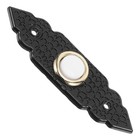  Retro Doorbell: Traditional Door Chime Button - Ornate Door Bell Plate - Wired