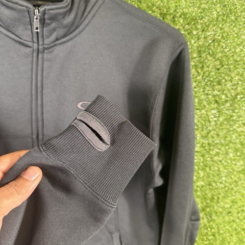 Oakley Sweater Mens Black Full Zip Fleece Casual - Picture 10 of 12