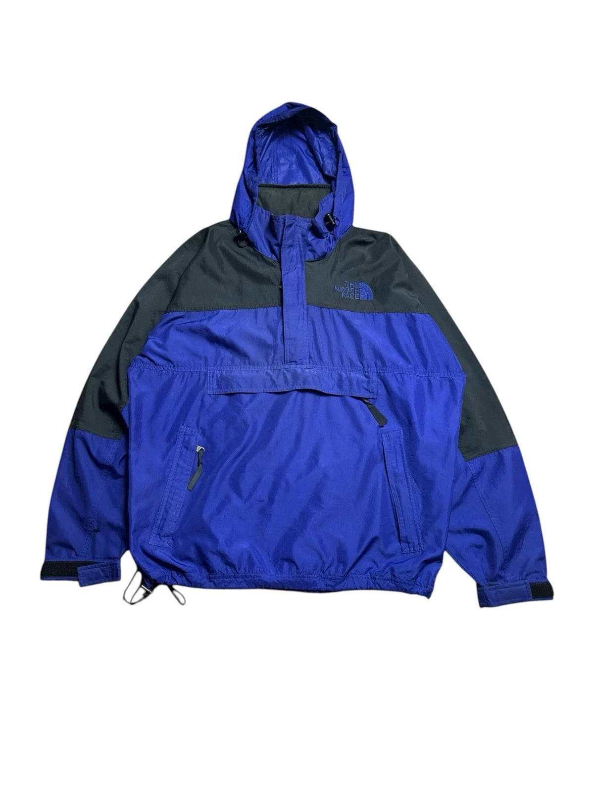 Vintage 90's The North Face Pullover Anorak Men's Hydrenaline Jacket Blue Black