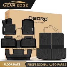 3D Floor Mats Trunk Cargo Liner & Backrest Mat for 2020-2025 Ford Explorer TPE