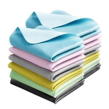 12 PCS Microfiber Cleaning Cloth for Glasses 6"X7" , Premium Eyeglass Cleaning