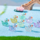 Mini Resin Duck Figures 60pcs Assorted Colors for Home Decor